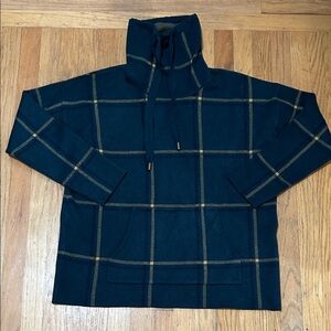 Max Studio Plaid High-Neck Pullover EUC